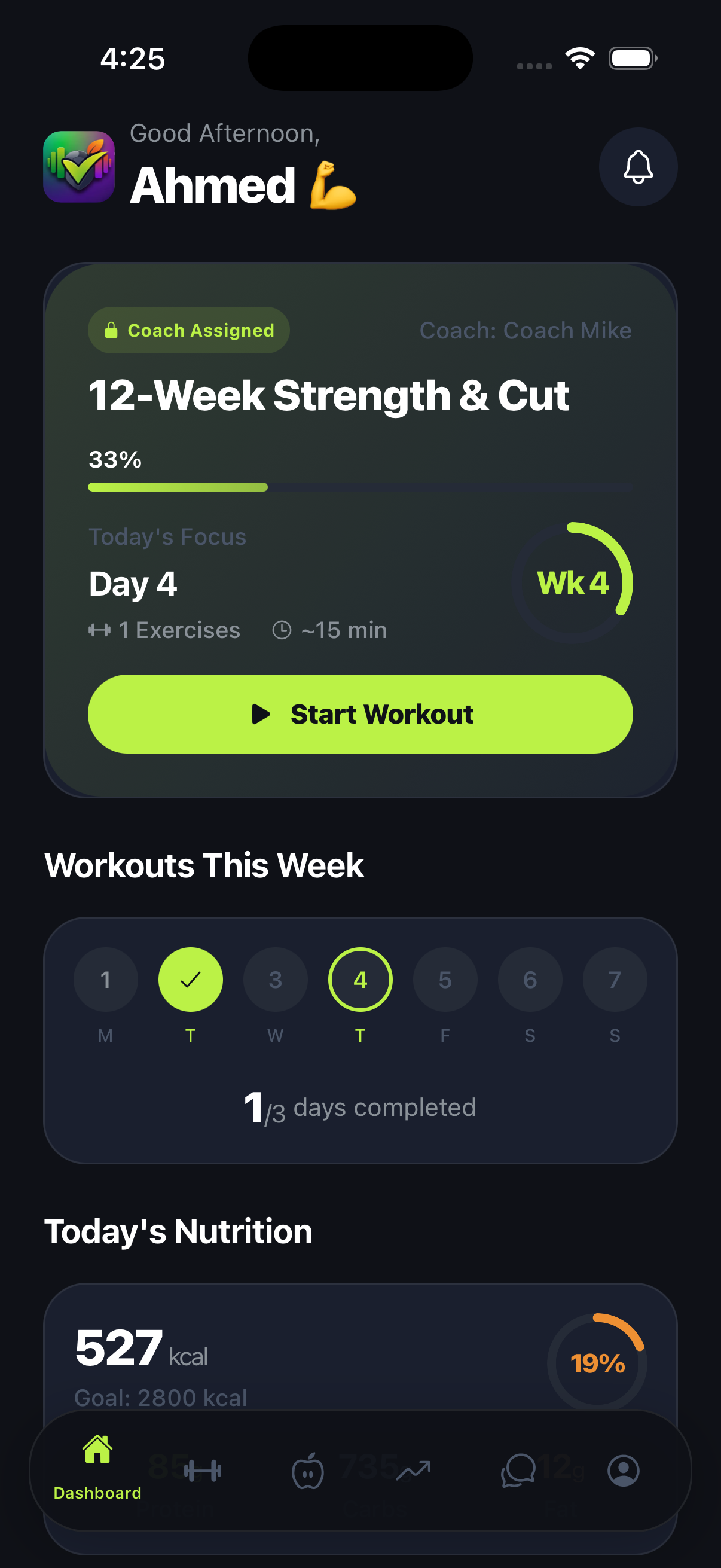 FitCoach Dashboard